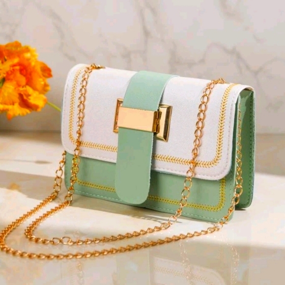 🌱NWT Minty Mini Flap Chain Bag - Picture 4 of 6